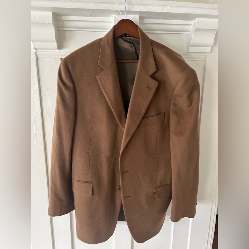 Men's Cashmere Camel Blazer